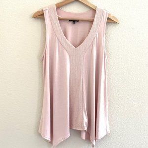 Adrianna Papell Tank Blouse Top Pink M Women's Sleeveless